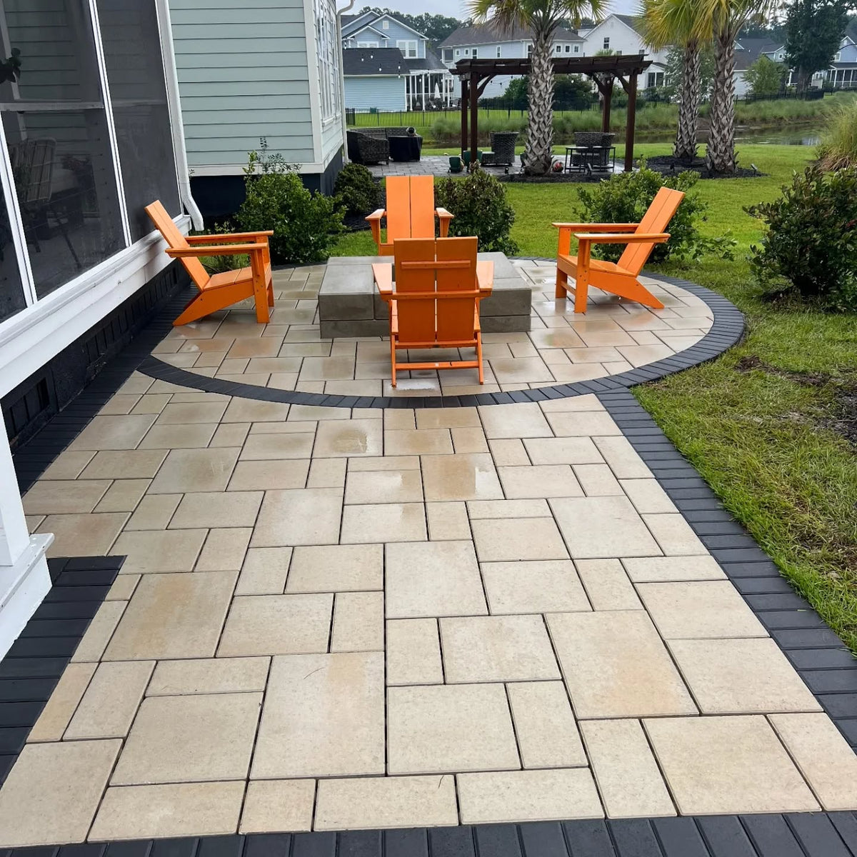 Paver Patio & Fire Pit Project in Mount Pleasant, SC