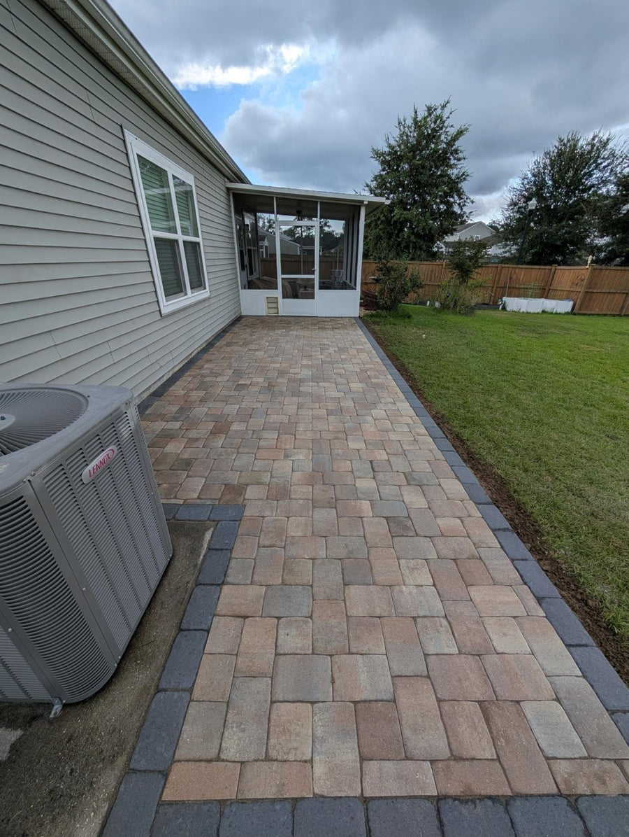 Paver Patio in West Ashley | Savannah & Black Border