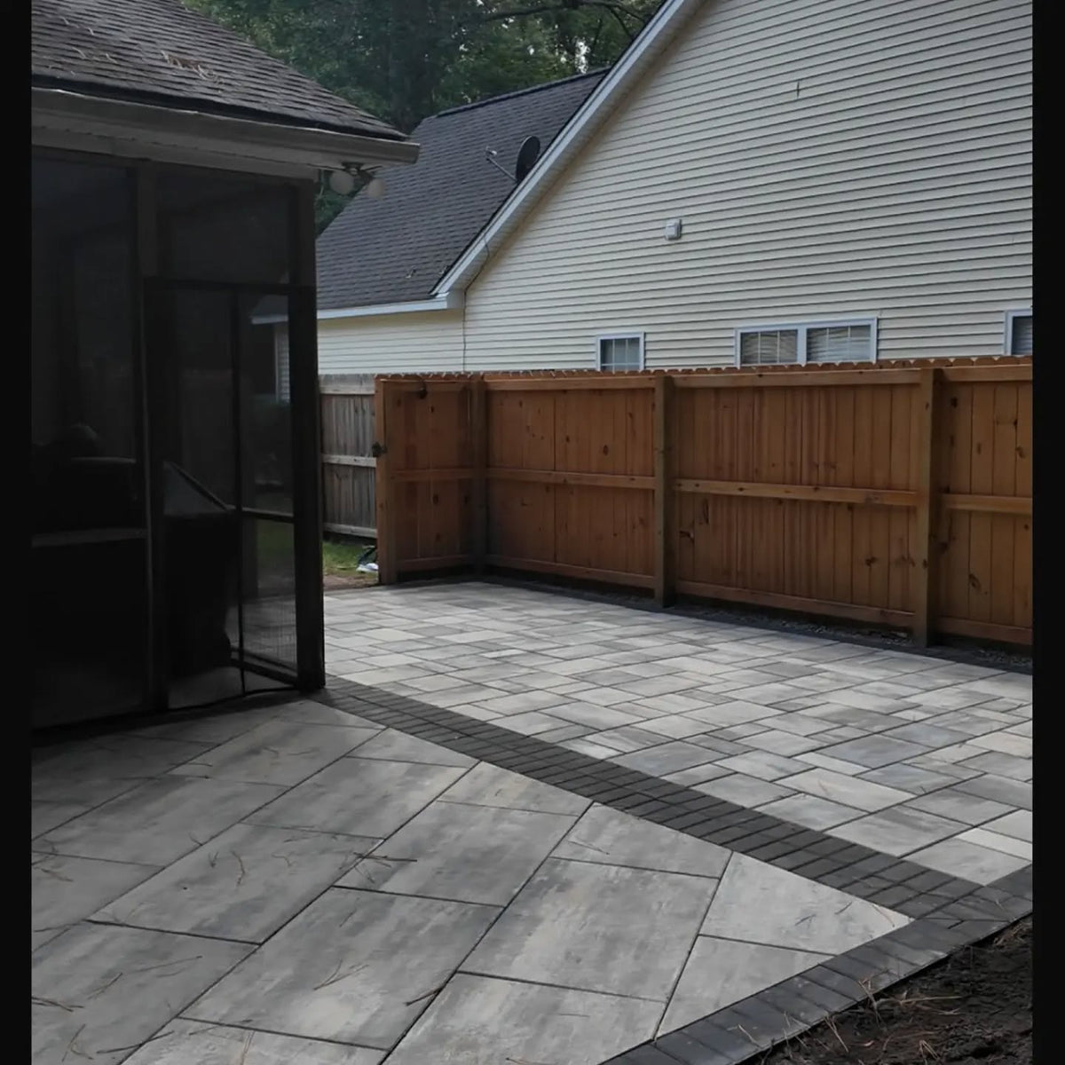 Paver Patio Project in Johns Island, SC